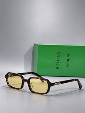 Bottega Veneta BV1488S Sunglasses Tortoiseshell Yellow Lens 54  22-140 Unisex