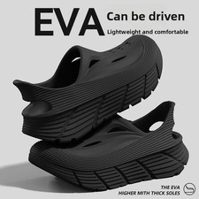 Men Non Slip Hole Shoes Summer Beach Slippers Breathable EVA Soft Cloud Slides
