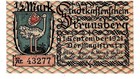 STRAUSBERG UNC 1/2 Mark 1921 NOTGELD GERMANY — photo 1