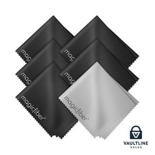 MagicFiber Microfiber Cleaning Cloth 6 Pack 6 x 7 Inch Glasses Screen Cleaner