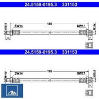 2X Bremsschlauch ATE 24.5159-0195.3 2 BremsschläUche Rechts Links Hinten