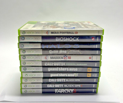 Lot of 11 Xbox 360 Games Halo 3 GTA V Call of Duty Grand Theft Auto Far Cry 3