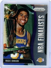 2019-20 Panini Prizm Magic Johnson Los Angeles Lakers NBA Finalists Insert Card
