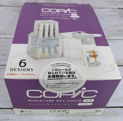 Copic Miniature Keychain Plus 2 Complete Set of 6 so-ta Capsule Toy Japan