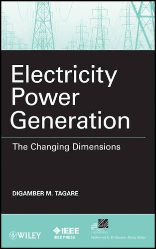 Electricity Power Generation by Digambar M. Tagare - 9780470600283