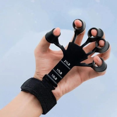 Finger trainer wrist stretcher strength silicone recovery flexion Hot