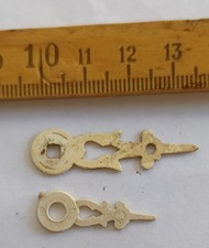 Lancette orologio Parigina camino Tasca vintage sfere metallo spares old 17