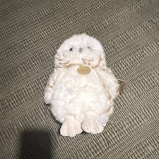 Aurora Miyoni Owl Plush Stuffed Animal Soft Toy White Brown Cute Collectible