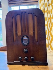 1936 PHILCO MODEL 625 Rare Wood Tombstone Radio Tested Turns On