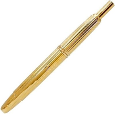 PILOT Capless Fountain Pen × ITOYA Original Stripe Gold 18K Nib EF Limited