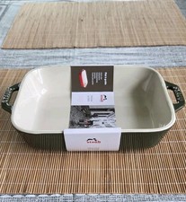 STAUB Basil Green Ceramic 7.5  x 6  1.05 Qt R...