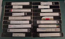 VHS Tape Lot 18 Blank Tapes Camcorder Recorded Home Videos As Is Untested
