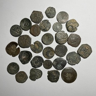 Colección de monedas antiguas españolas de 1600/1700/Cob