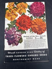1934 Montgomery Ward Garden Club Catalog Mail Order Catalog Flowers Seeds EXC!