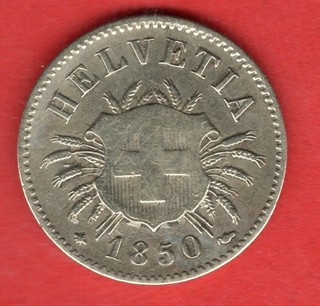 SUISSE 5 RAPPEN 1850 BB !