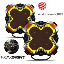 Novsight 6 Led Work Light Pods Spot Flood Combo Beam Off Road Driving Lamp 2x