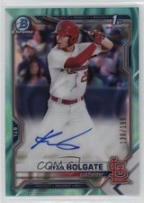 2021 Bowman Draft Chrome Pick Aqua Lava Refractor 136/199 Ryan Holgate Auto 7i2