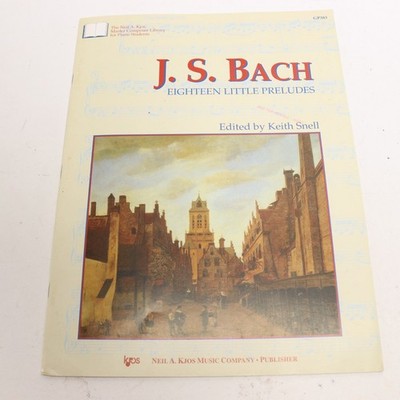 JS Bach Eighteen Little Preludes Piano Score 1995 Neil J Kjos