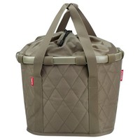 KLICKfix 4030572108015 Reisenthel Bikebasket Rhombus-Design Fahrradkorb Olive