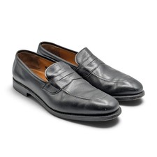 Allen Edmonds Black Lake Forest Leather Penny Loafers 1030 Men's US 12 B