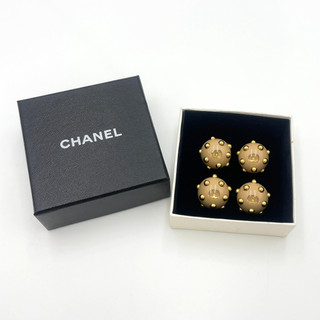 Orecchini a cupola originali Chanel Coco Mark 00A incisi set2 con scatola BA010512