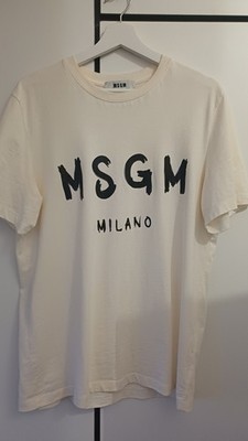 MSGM T-SHIRT MILANO WEIß. MASSIMO GIORGETTI . DESIGNER. ITALIEN. LUXUS. DOLCE