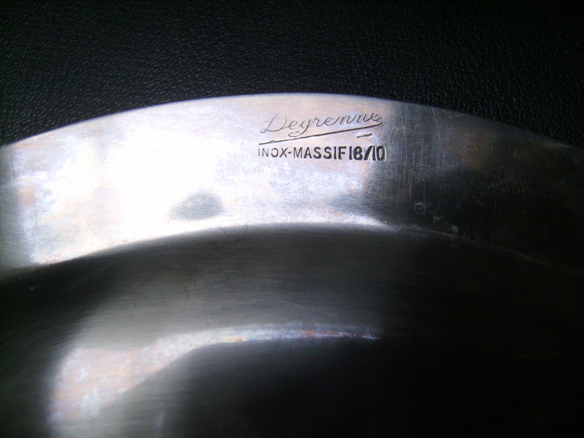 Plat Creux Ovale Guy Degrenne – Inox, 34x19cm, Vintage, Made In France