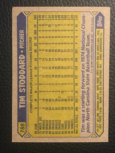 1987 Topps Baseball - Pick A Card -#601 - #792 - Picture 438 of 446