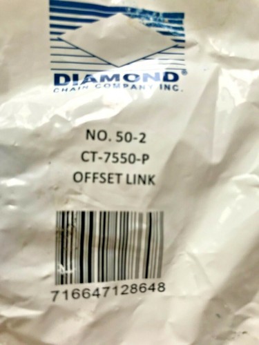 3 x Diamond Chain, CT-7550-P, Offset Chain Links, ANSI, Pitch: 5/8″ - 3 packs - Picture 2 of 3