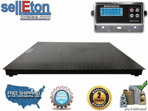 5' X 4' (60" X 48") Floor Scale / Pallet Scale / Warehouse 10,000 Lbs X 1 Lb - Picture 2 of 3