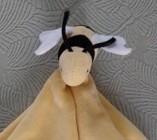 Bumble Bee Lovey 10"  10" Security Blanket Yellow Black 2020 Burts Bees Baby