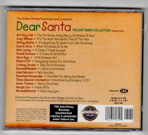 Dear Santa, Holiday Music Collection, Volume One CD New/Sealed - Picture 2 of 2
