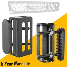 2x Front Grille Hood Hid Mounting Brackets Clamp Mount LED Light Bar SUV 4WD UTV