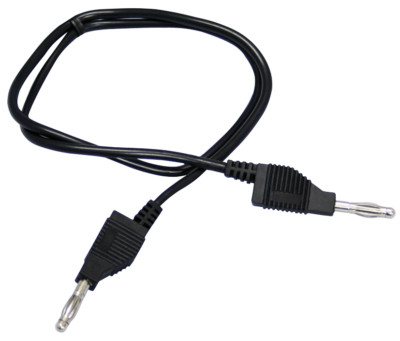 ETT 1325525 Messleitung McPower, 50cm, schwarz, 1mm², PVC,2x 4mm Bananenstecker 