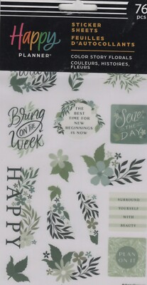 Ich und meine großen Ideen Der glückliche Planer Blumen Farbe Geschichte Stickerbogen Buch