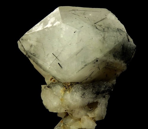 TOURMALINE inclusions in QUARTZ !!! - KAZAKHSTAN Karagandy Province KUNEK /ky401 - Picture 5 of 12