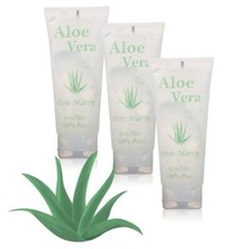 Aloe Vera Gel 100% Feuchtigkeitspflege Cosmonatura Gesicht Körper 3x100 ml
