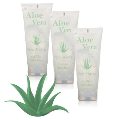 Aloe Vera Gel 100% Feuchtigkeitspflege Cosmonatura Gesicht Körper 3x100 ml