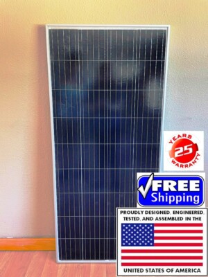 1- 215 Watt 12 Volt  Solar Panel Battery Charger Off Grid RV Boat solar panels