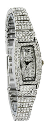 Women's Saint James fully stone oval ladies silver color  Watch