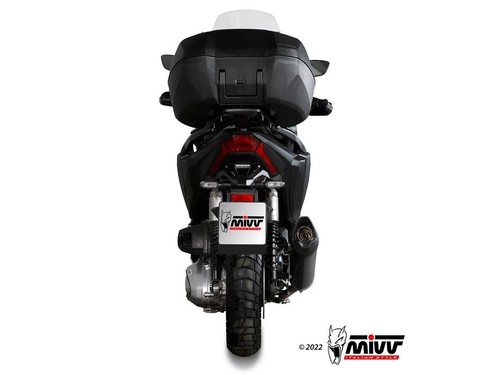 TERMINALE MOVER MIVV INOX NERO PER HONDA ADV 350 2022-2024 - Foto 3 di 6