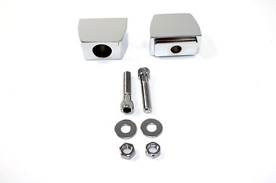 Rear Axle Adjuster Blocks EVO TC-88 Dyna Super Glide FXD 1991-2005 Chrome 
