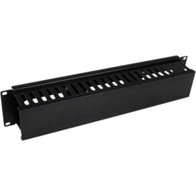 StarTech.com Horizontal 2U Server Rack Cable Management Finger Duct w/ Cover - 1