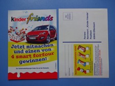 Postkarte Ferrero 2004 / Kinder Friends / Smart gewinnen !