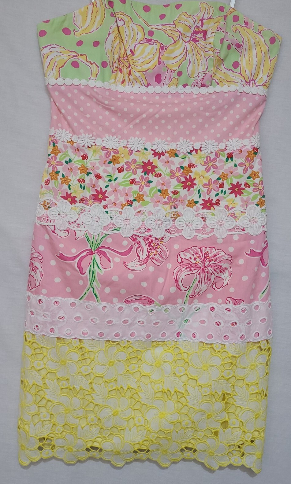 Lilly Pulitzer Delicious Patch Strapless Dress Pa… - image 1