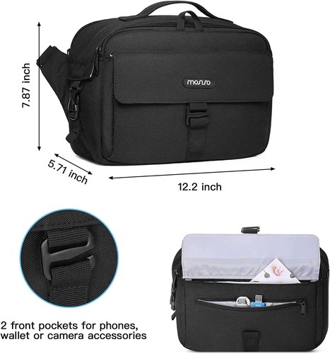 Estuche Bolsa para Cámara MOSISO con Cubierta para Lluvia DSLR/SLR/Sin Espejo para Canon/Nikon/Sony - Imagen 4 de 51