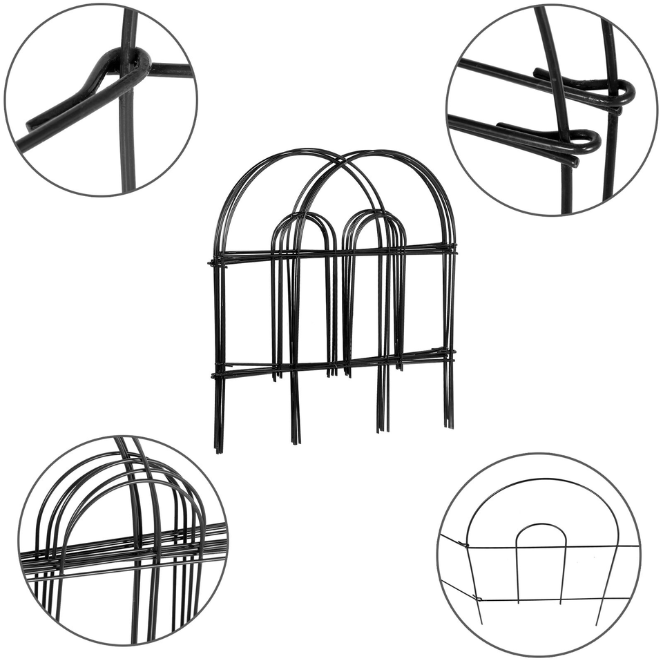 35PCS 50 X 18 Garden Border Fence Folding Metal Decorative Pannel 35pcs 50 x 18 garden border fence folding metal decorative pannel