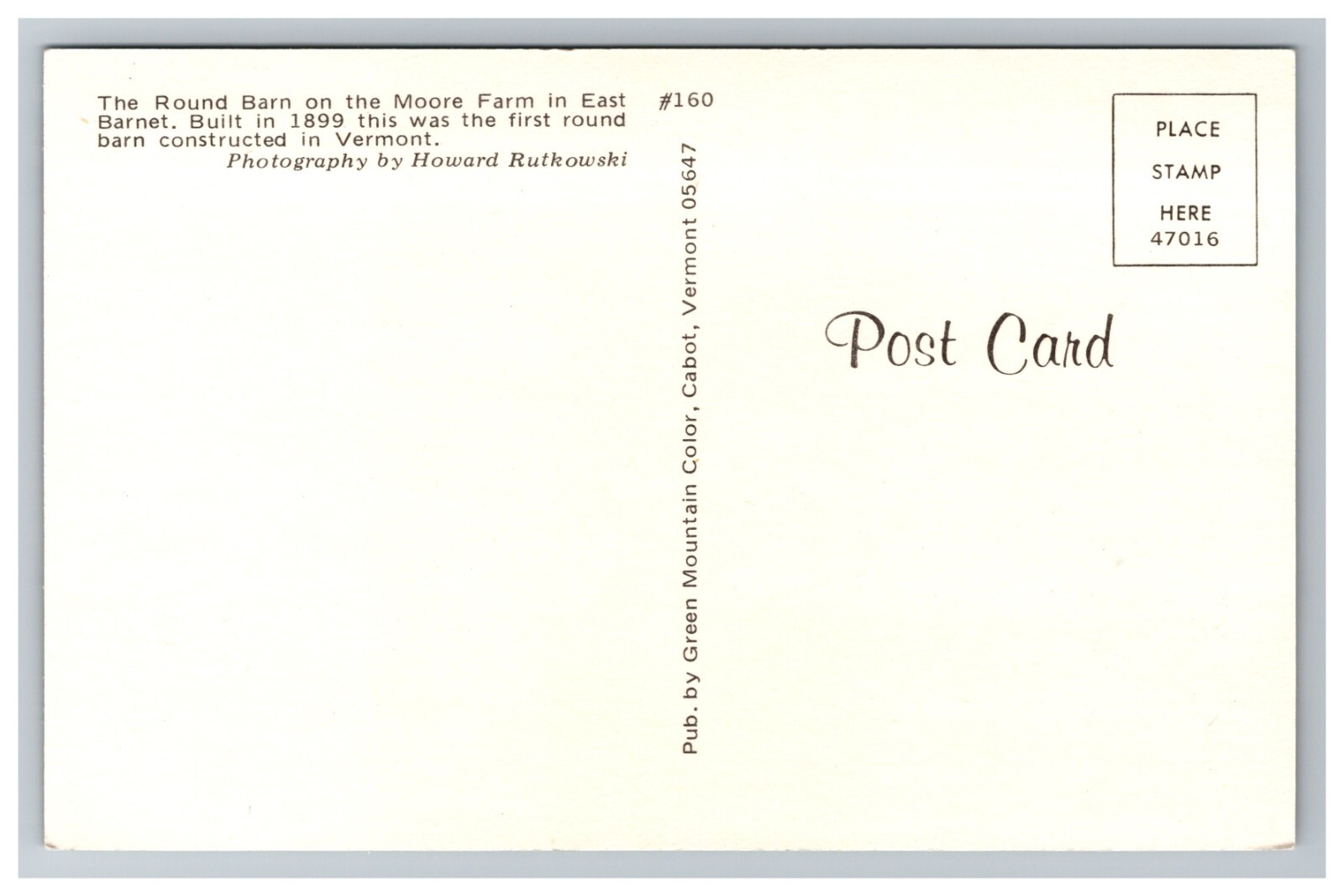 Round Barn Moore Farm East Vermont VT Red Building Rural Scene