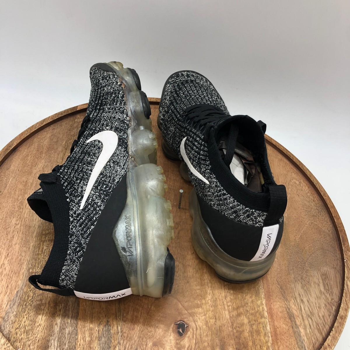 Nike Air VaporMax 2019 Black White Running Shoes Mens Size 8.5 AJ6900-002 Nike Air VaporMax Flyknit 3 Oreo 2019 Mens Size 9.5 AJ6900  main image 4