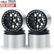 4pcs 45mm 2.2" CNC Metal Beadlock Wheels Rims for 1/10 Wraith D90 TRX-4 RC Car